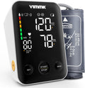 Blood Pressure Monitor, Vimmk Upper Arm Blood Pressure Machines for Home Use Accurate BP Cuff LED Backlight Display Heart Rate Detection 2x120 Records